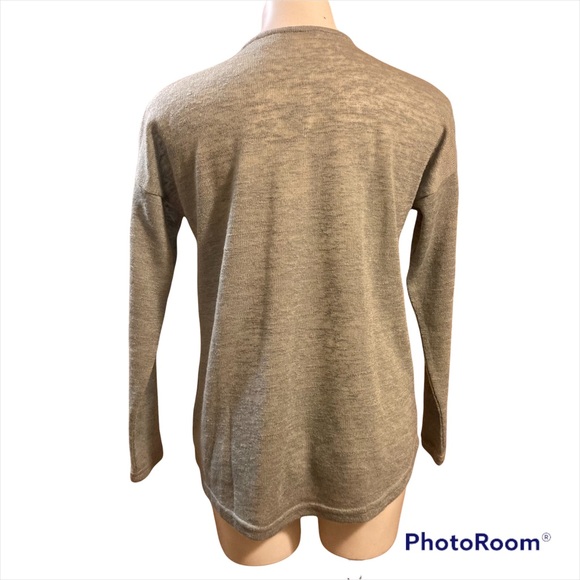 SOFT SURROUNDINGS Green half zip  sweater gold hardware - Picture 4 of 8